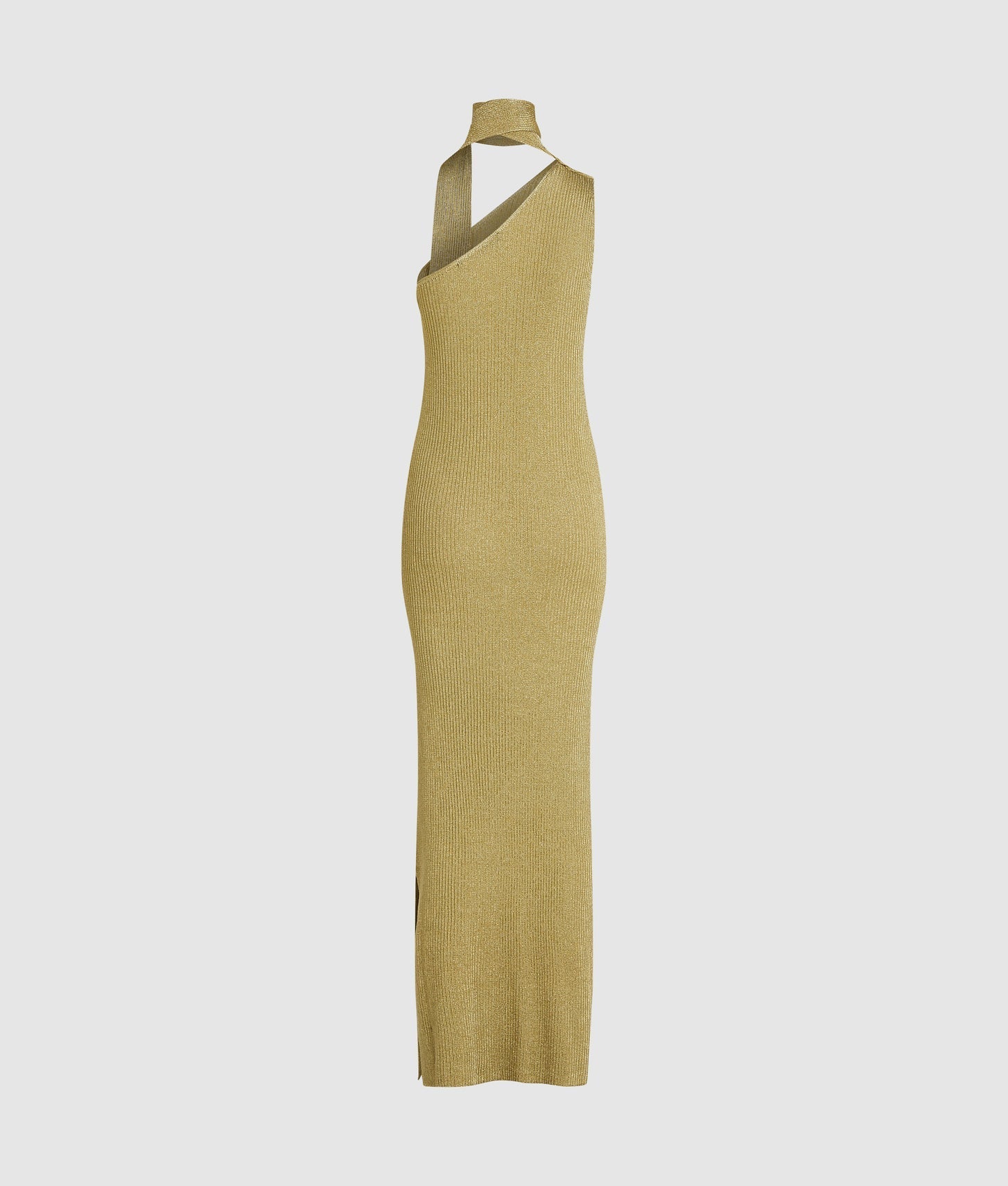 Karl Lagerfeld Metallic Knit Dress Light Gold