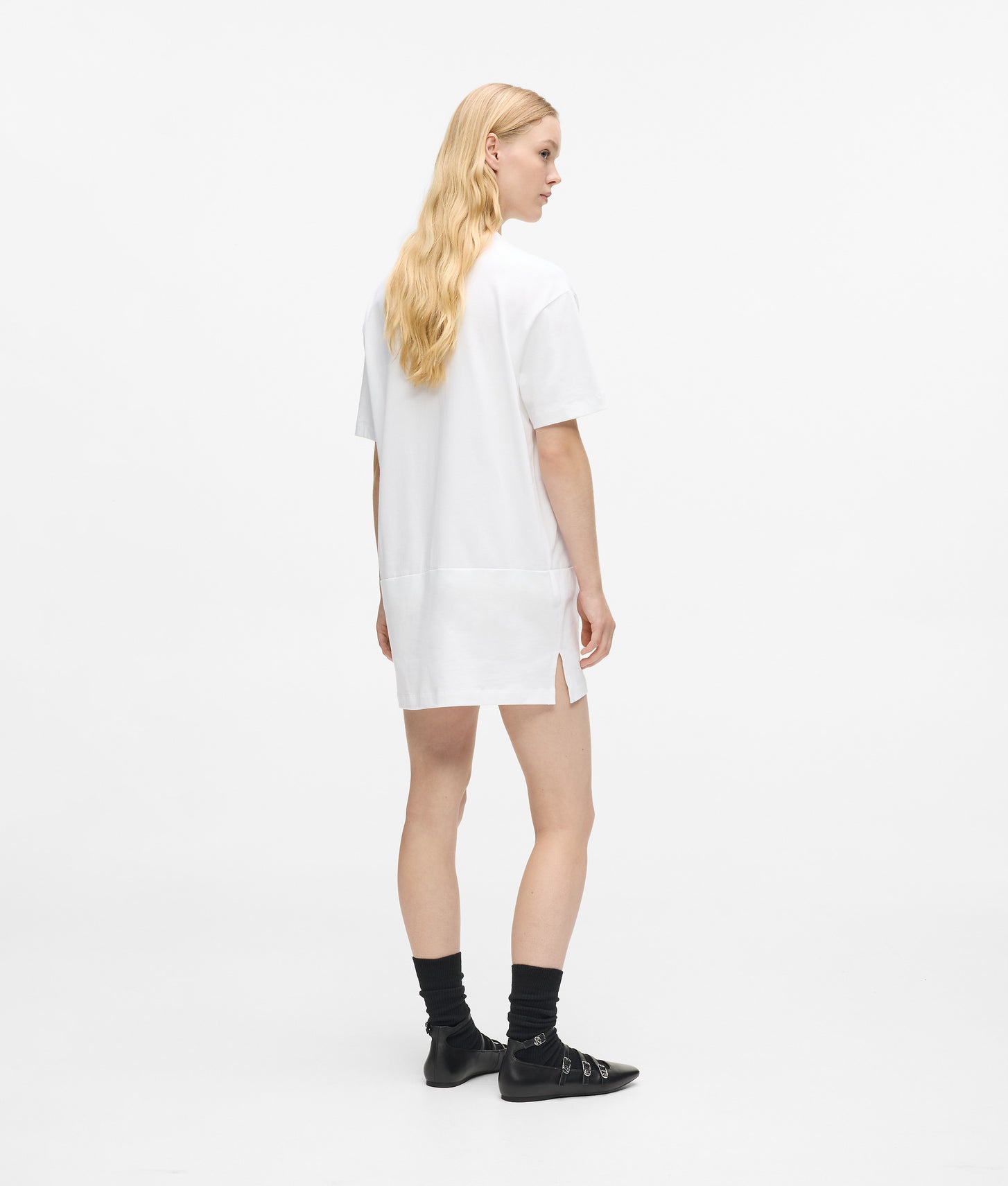 Karl Lagerfeld Graffiti T-Shirt Dress White