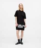 Karl Lagerfeld Logo T-Shirt Dress Black