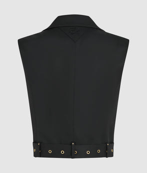 KarlLagerfeld Kautograph Rhinestone Top Handle Bag Black Embellishment