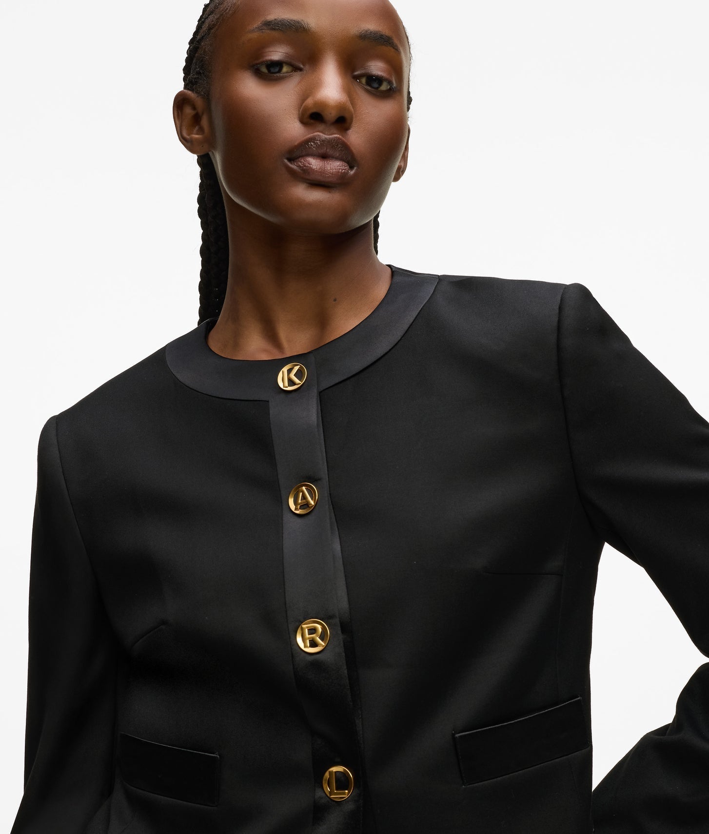 Karl Lagerfeld Karl Dna Letters Jacket Black