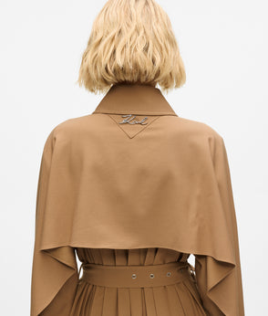 KarlLagerfeld Kautograph Padlock Mini Shoulder Bag Dark Friar Brown