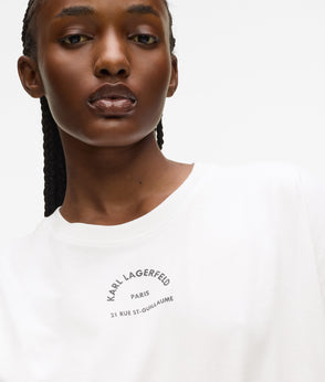 KarlLagerfeld Rue St-Guillaume Mini Duffle Bag Natural