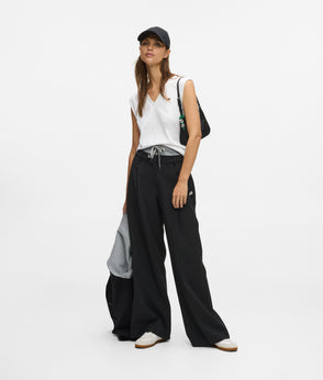 Karl Lagerfeld Ikon Double Waistband Pants Black/Grey Melange