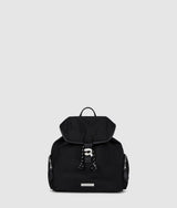 KarlLagerfeld Ikon Nylon Small Flap Backpack Black