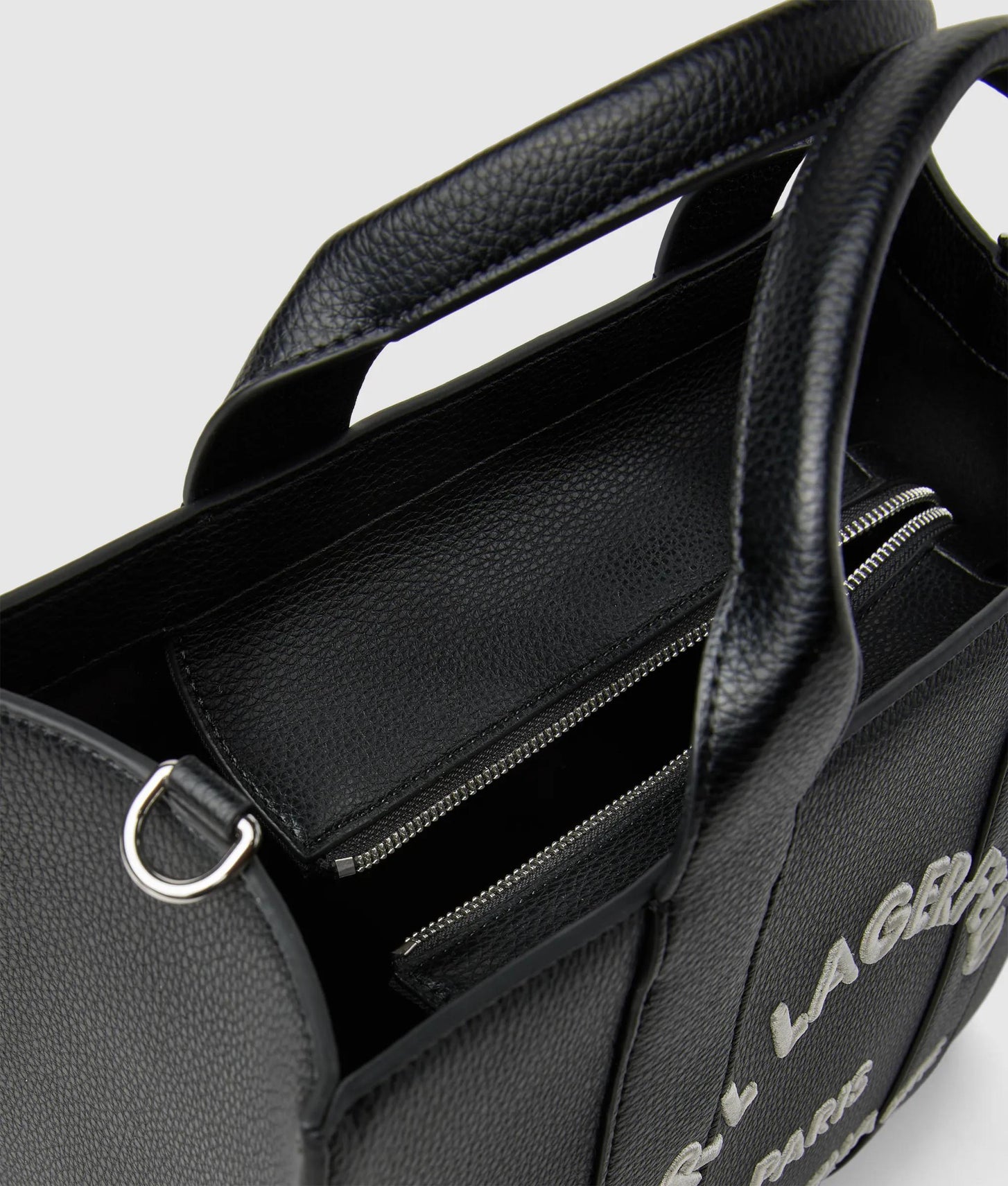 KarlLagerfeld Rue St-Guillaume Medium Tote Bag White/Black