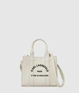 KarlLagerfeld Rue St-Guillaume Mini Tote Bag Off White