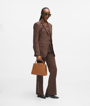 Karl Lagerfeld Snap Button Blazer Java