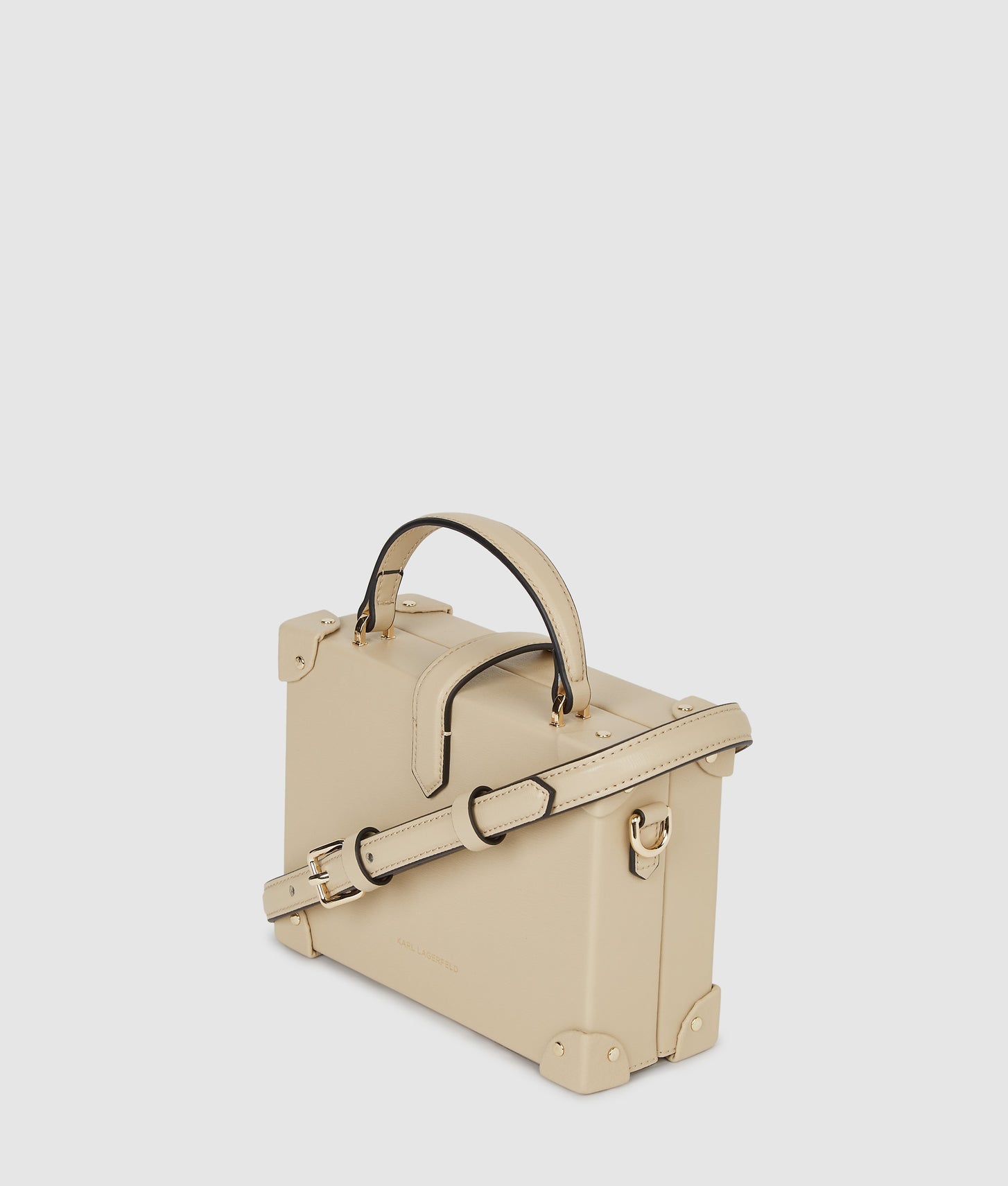 KarlLagerfeld Kautograph Padlock Trunk Bag Safari