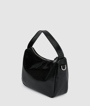 Karl Lagerfeld Off-Shoulder Drawstring Dress Black