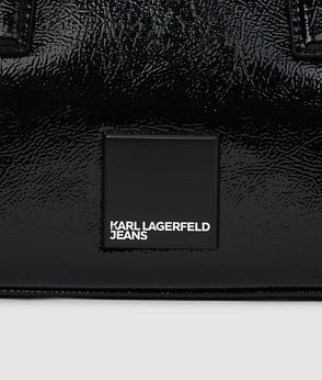 Karl Lagerfeld Wide Leg Tailored Pants Washed Black