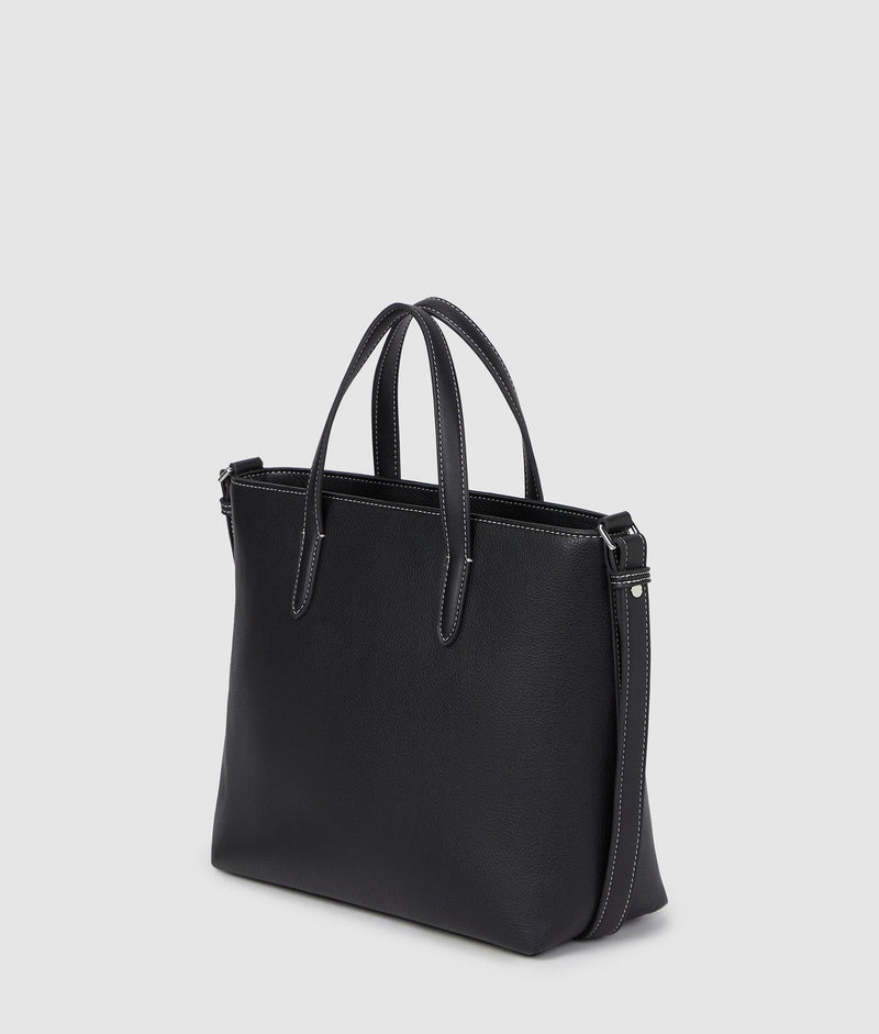 KarlLagerfeld Metal Logo Mini Tote Bag Black