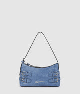 KarlLagerfeld Denim Buckle Shoulder Bag Standard Blue Denim