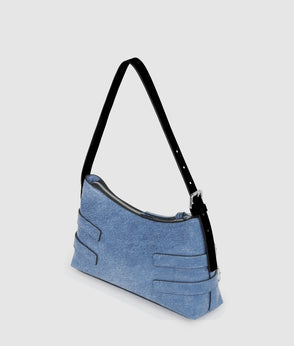 Karl Lagerfeld Denim Bodice Dress Washed Blue-Black