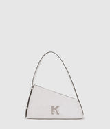 KarlLagerfeld Geo High-Shine Shoulder Bag Off White