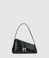 KarlLagerfeld Geo High-Shine Shoulder Bag Black