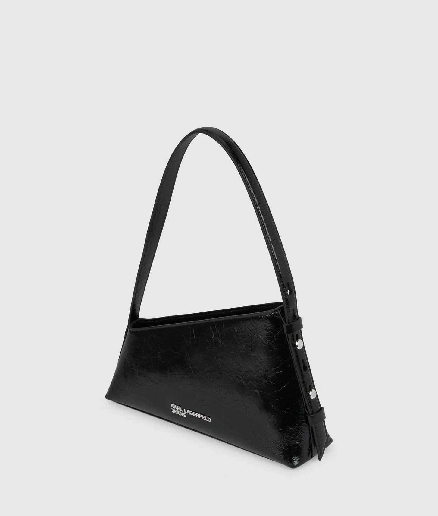 KarlLagerfeld Geo High-Shine Shoulder Bag Black