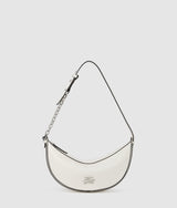KarlLagerfeld Kautograph Small Moon Bag Off White
