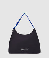 KarlLagerfeld Large Cord Nylon Shoulder Bag Black