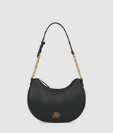 KarlLagerfeld Kautograph Medium Moon Bag Black/Gold