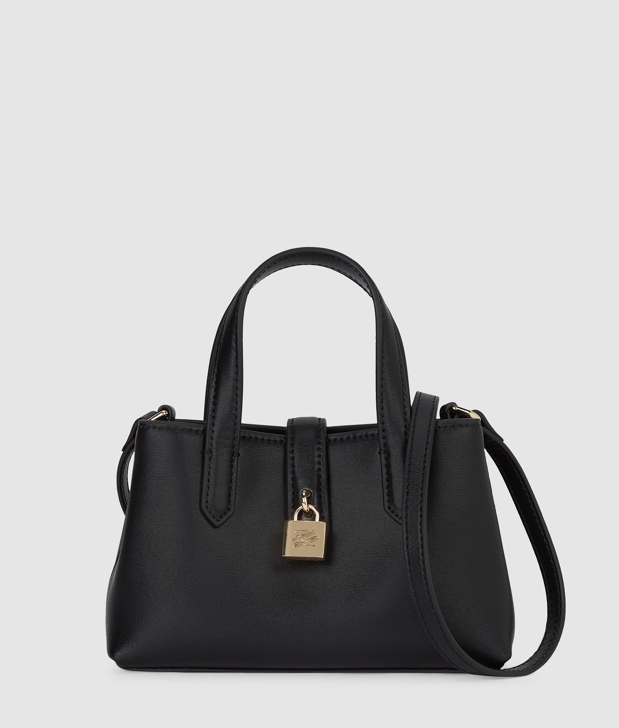 KarlLagerfeld Kautograph Padlock Mini Shoulder Bag Black/Gold