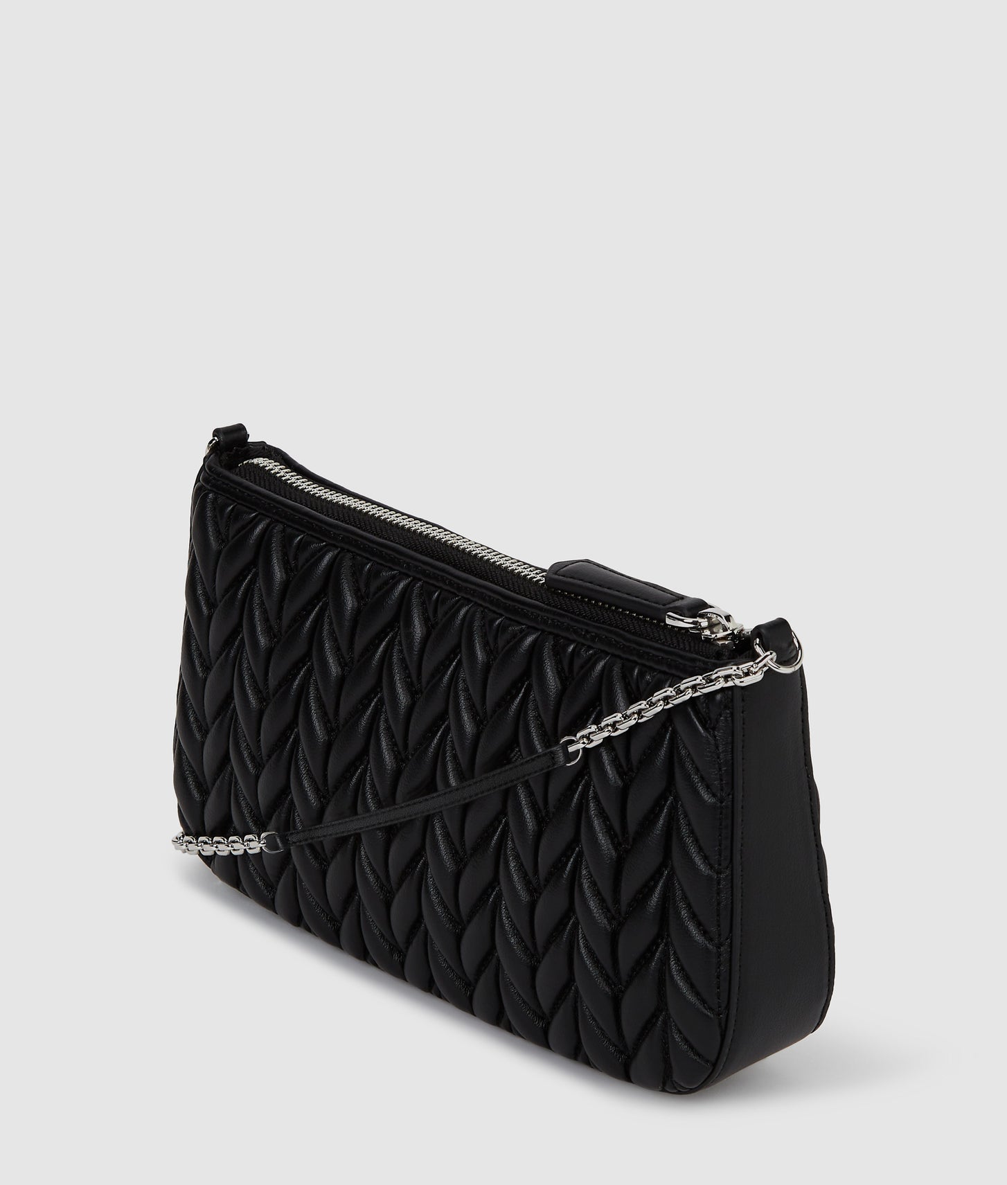 KarlLagerfeld Kweave Mini Shoulder Bag Black-Nickel