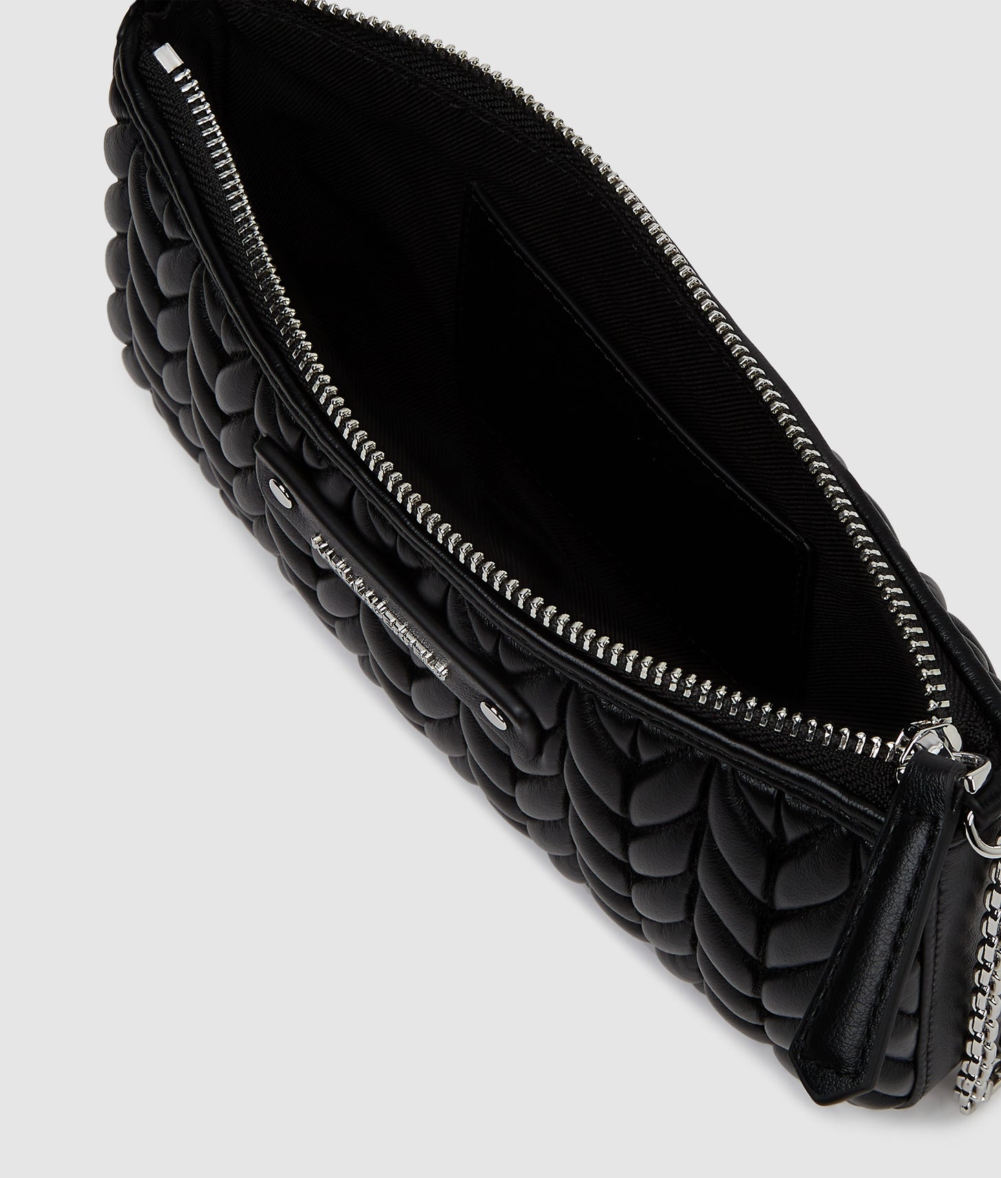 KarlLagerfeld Kweave Mini Shoulder Bag Black-Nickel