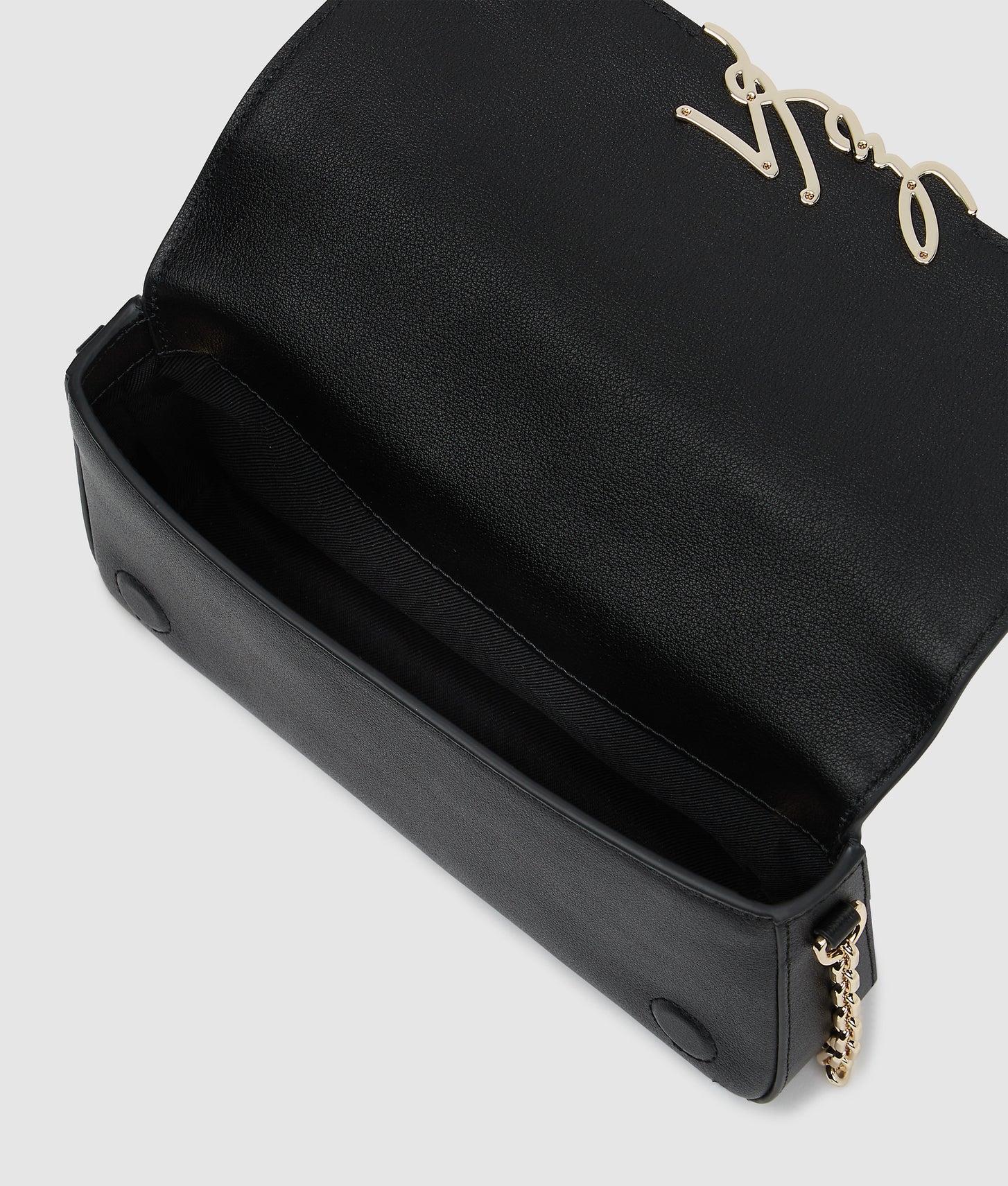 KarlLagerfeld Ksignature Mini Shoulder Bag Black/Gold