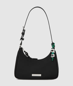 KarlLagerfeld Ikon Nylon Mini Shoulder Bag Black
