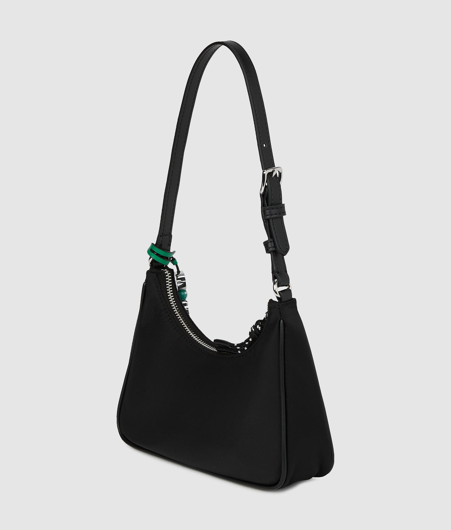 KarlLagerfeld Ikon Nylon Mini Shoulder Bag Black