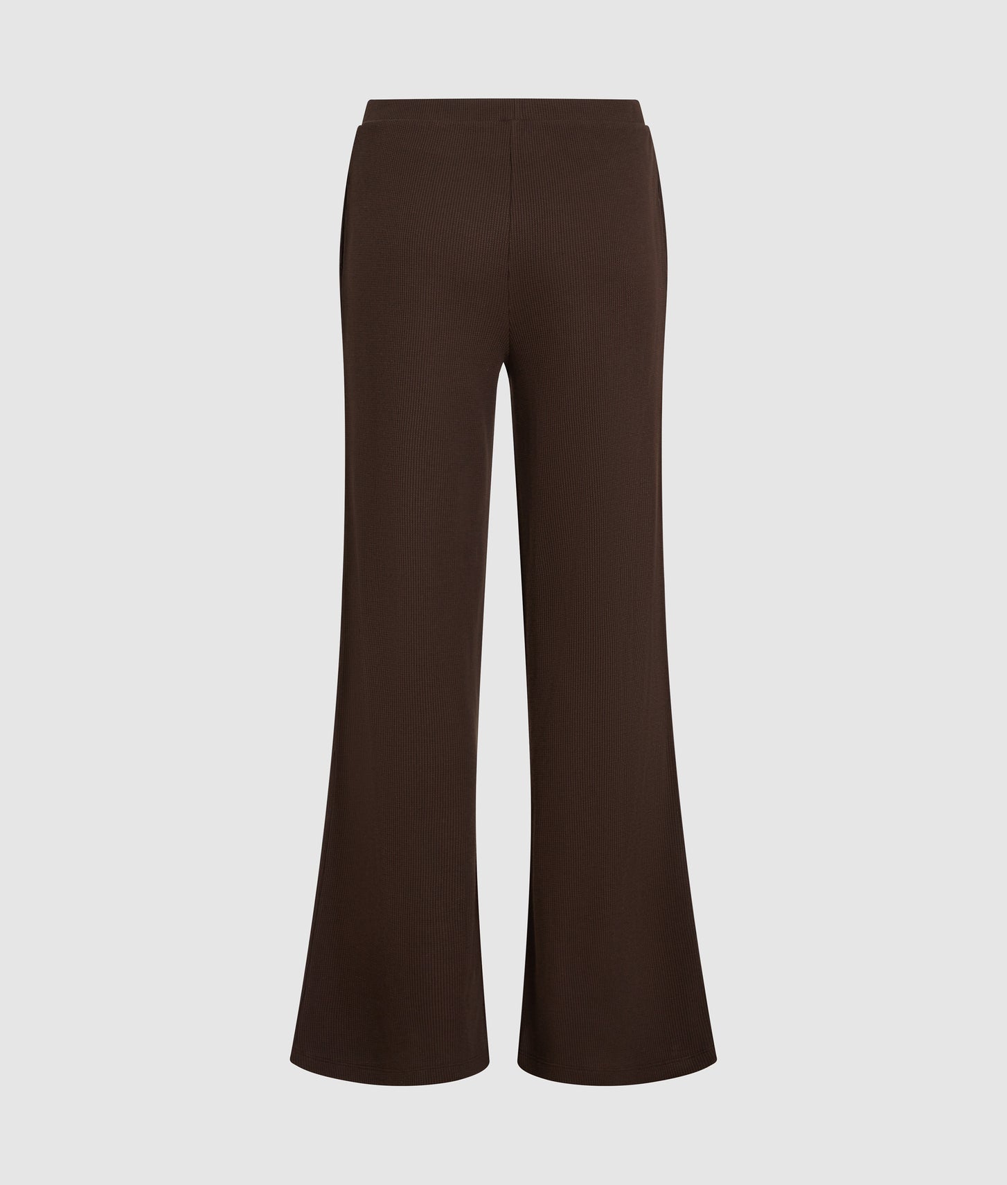 Karl Lagerfeld Waffle Loungewear Pants Black Coffee