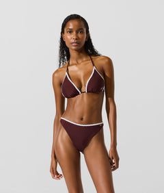 KarlLagerfeld Kautograph Crochet Hobo Bag Natural