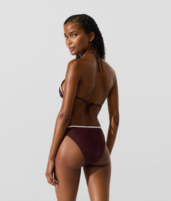 KarlLagerfeld Kautograph Crochet Hobo Bag Natural