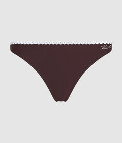 KarlLagerfeld Kautograph Crochet Hobo Bag Natural