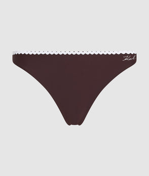 KarlLagerfeld Kautograph Crochet Hobo Bag Natural