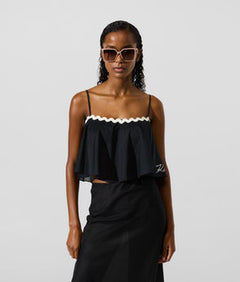 KarlLagerfeld Ksignature Scallop Beach Bag Natural