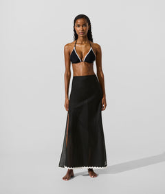 KarlLagerfeld Ksignature Scallop Beach Bag Natural