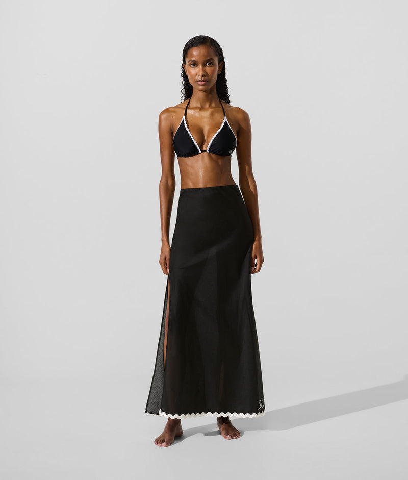 KarlLagerfeld Ksignature Scallop Beach Bag Natural