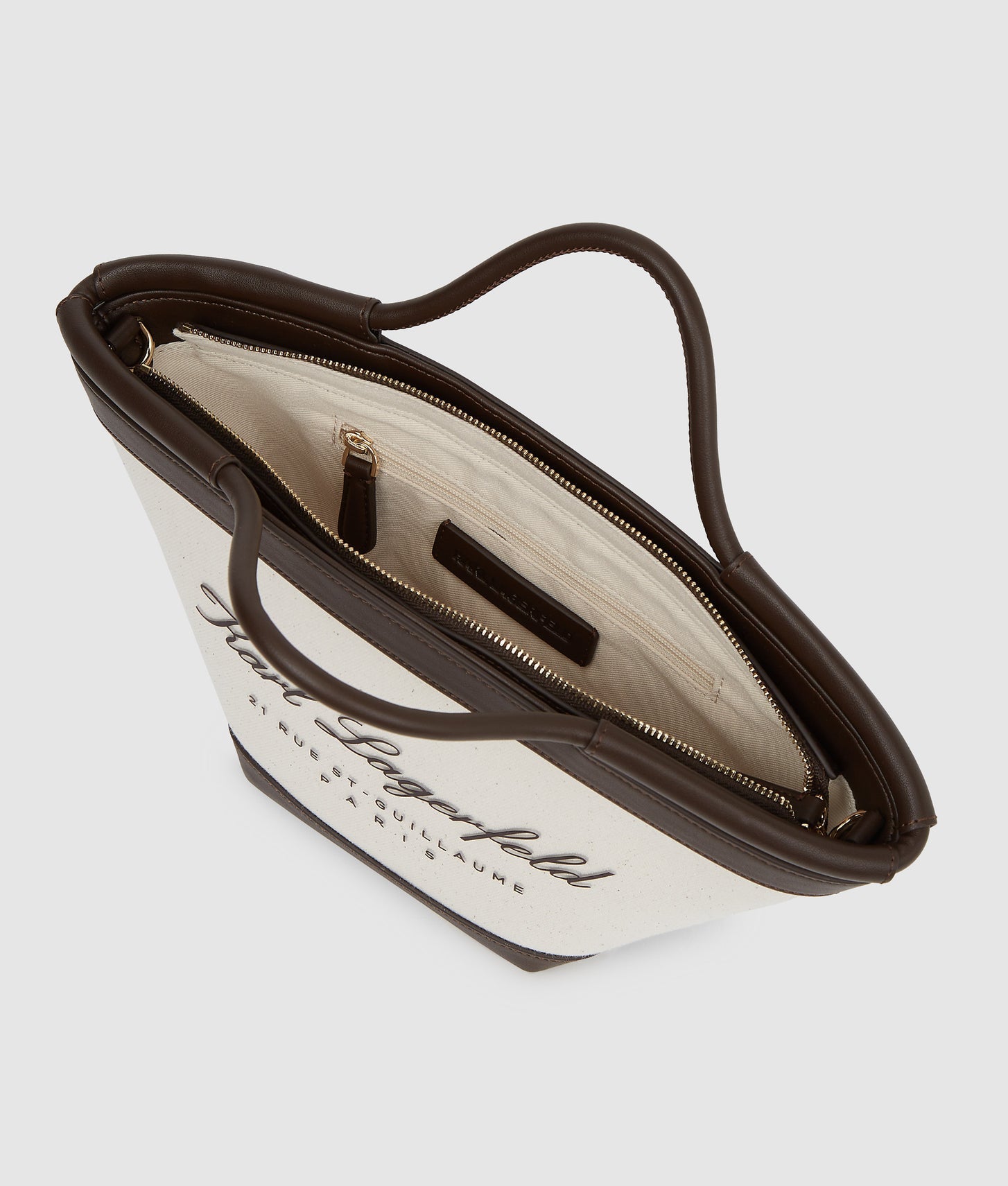 KarlLagerfeld Hotel Karl Small Beach Tote Bag Natural