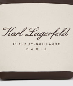 KarlLagerfeld Hotel Karl Large Beach Tote Bag Natural