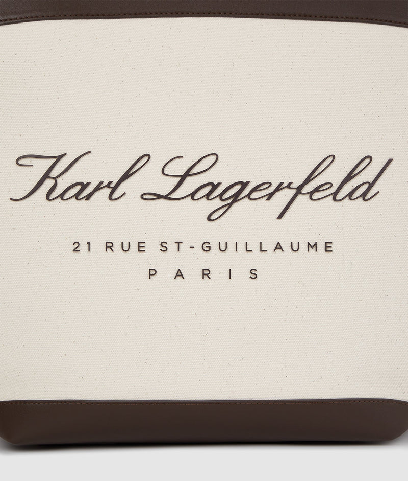 KarlLagerfeld Hotel Karl Large Beach Tote Bag Natural