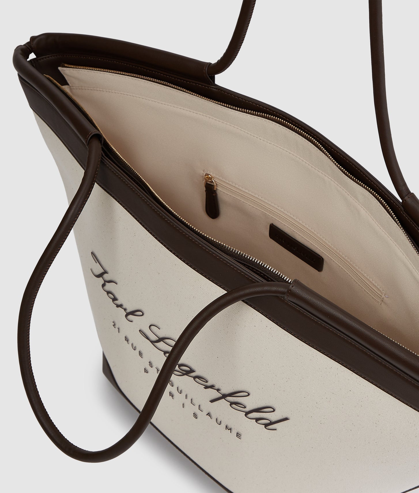 KarlLagerfeld Hotel Karl Large Beach Tote Bag Natural