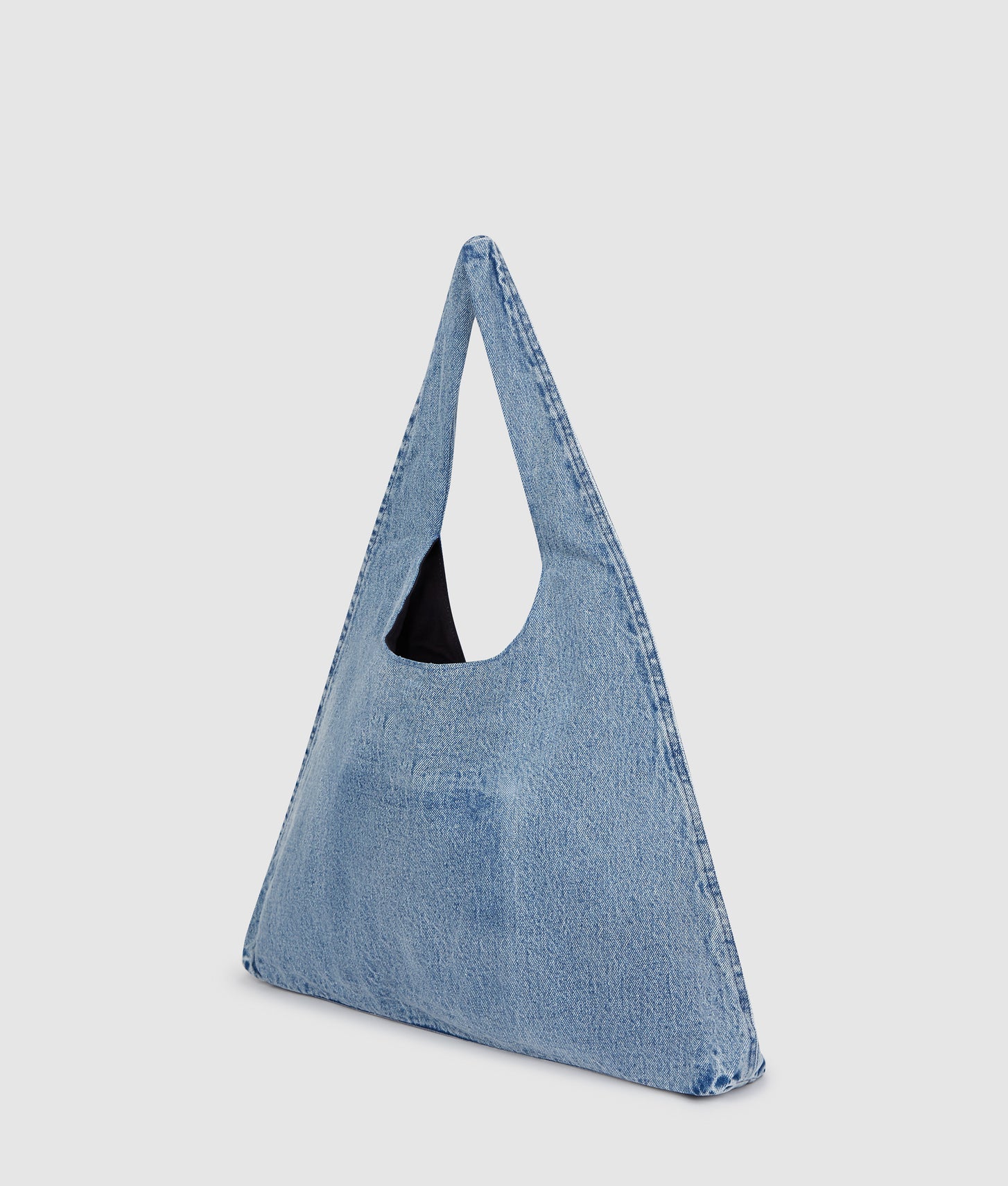 KarlLagerfeld Denim Hobo Shopper Standard Blue Denim-Light Denim