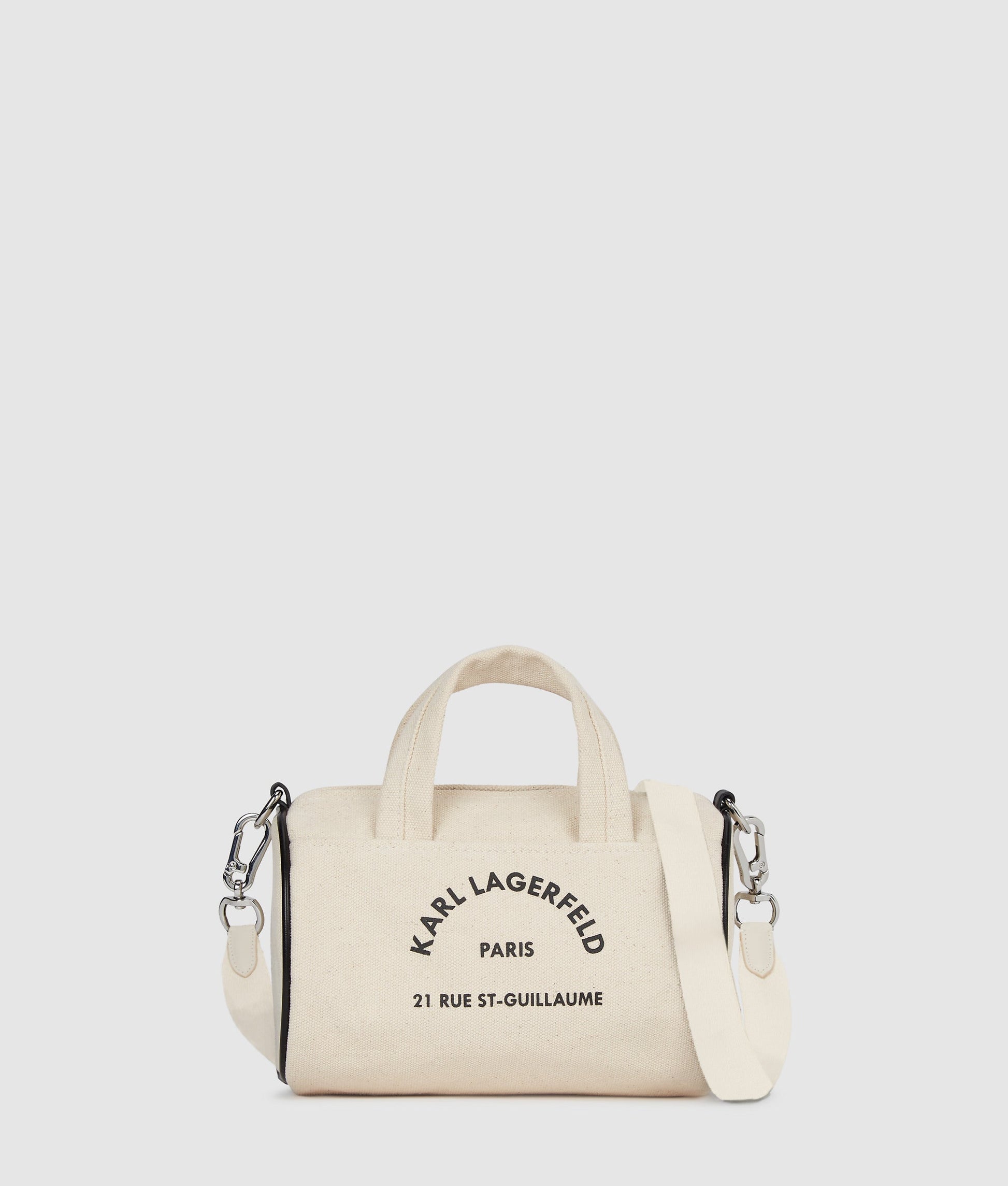 KarlLagerfeld Rue St-Guillaume Mini Duffle Bag Natural