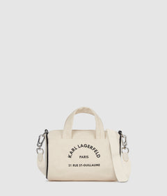 KarlLagerfeld Rue St-Guillaume Mini Duffle Bag Natural