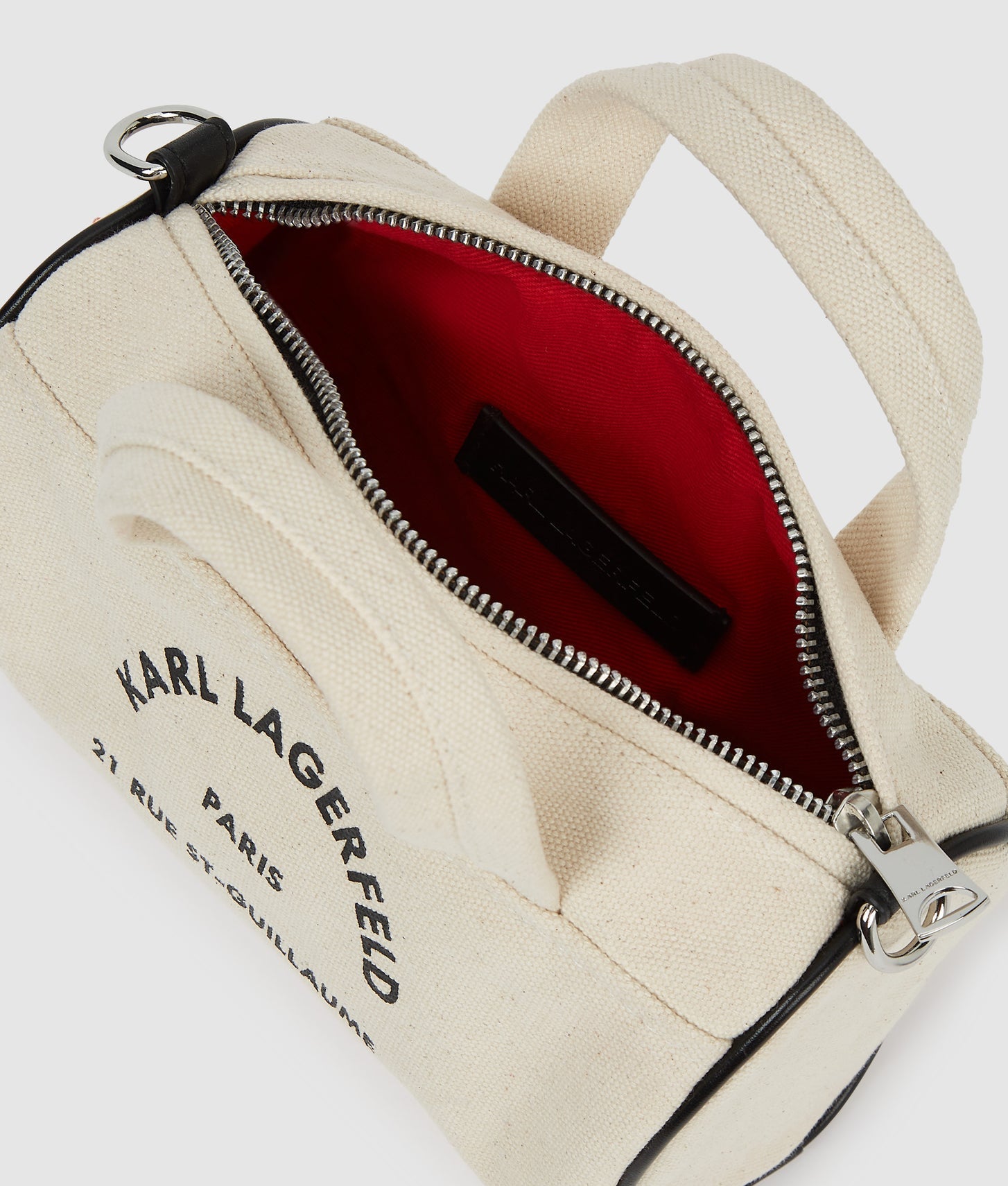 KarlLagerfeld Rue St-Guillaume Mini Duffle Bag Natural