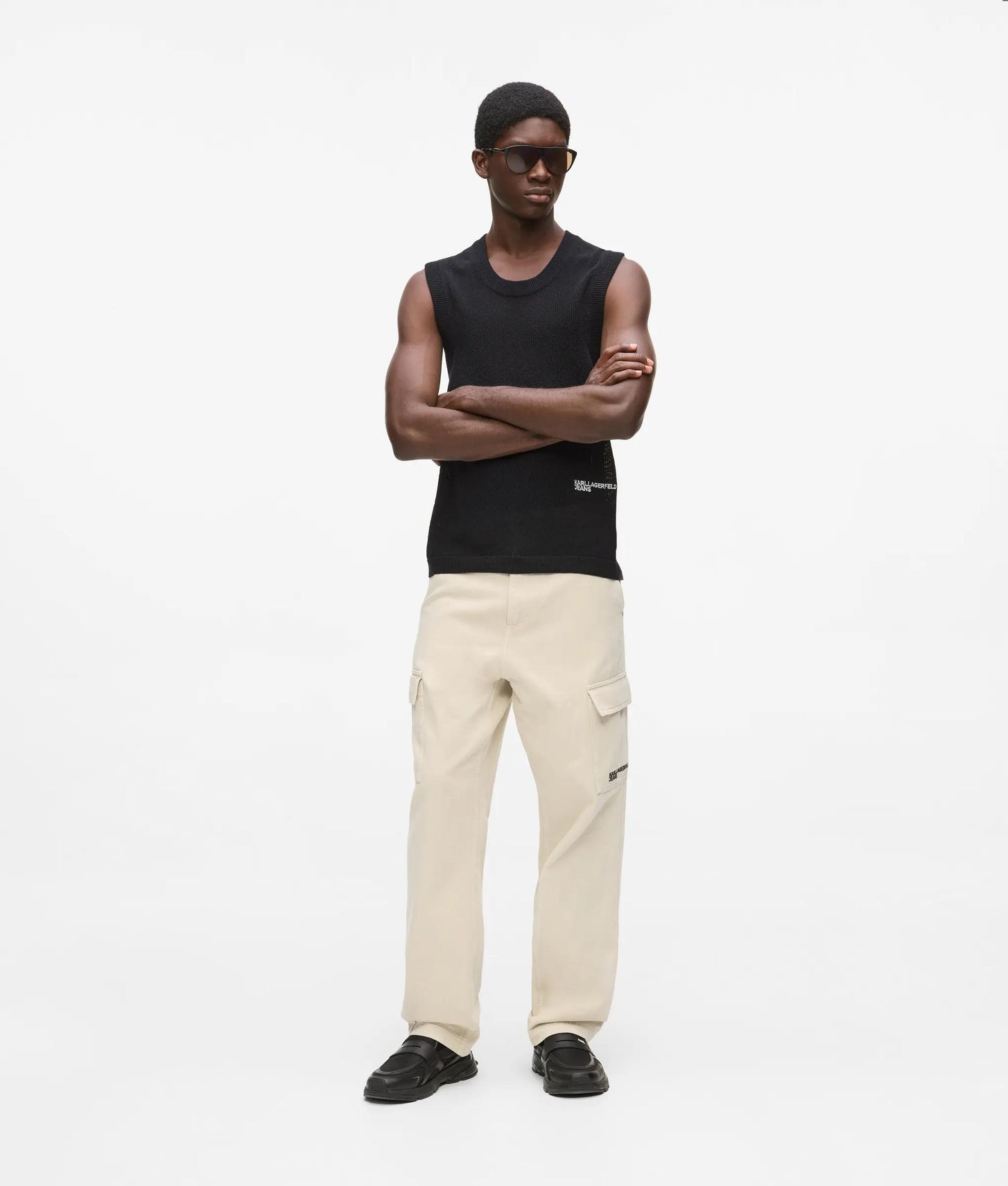 Karl Lagerfeld Cargo Pants Whitecap Grey