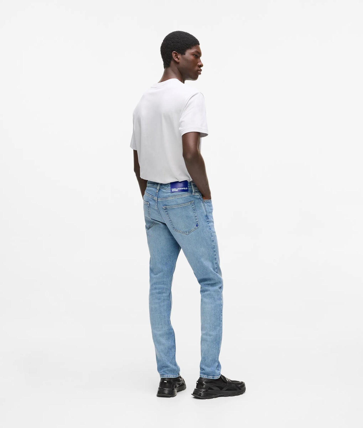 Karl Lagerfeld Light Blue Slim Jeans Washed Light Blue