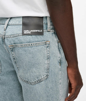 Karl Lagerfeld Relaxed Denim Vest Acid Light Blue