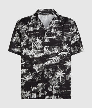 Karl Lagerfeld All-Over-Print Shorts Black
